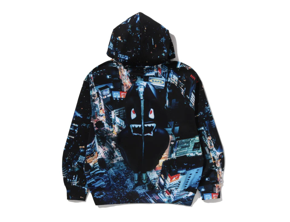 【BAPE男生】0221 發售 寬版帽TEE GOVERALL PRINT CREASE RELAXED FIT PULLOVER HOODIE