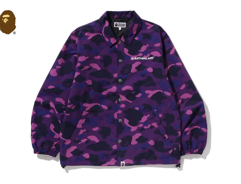 【BAPE男生】0221 發售 教練外套COLOR CAMO COACH JACKET