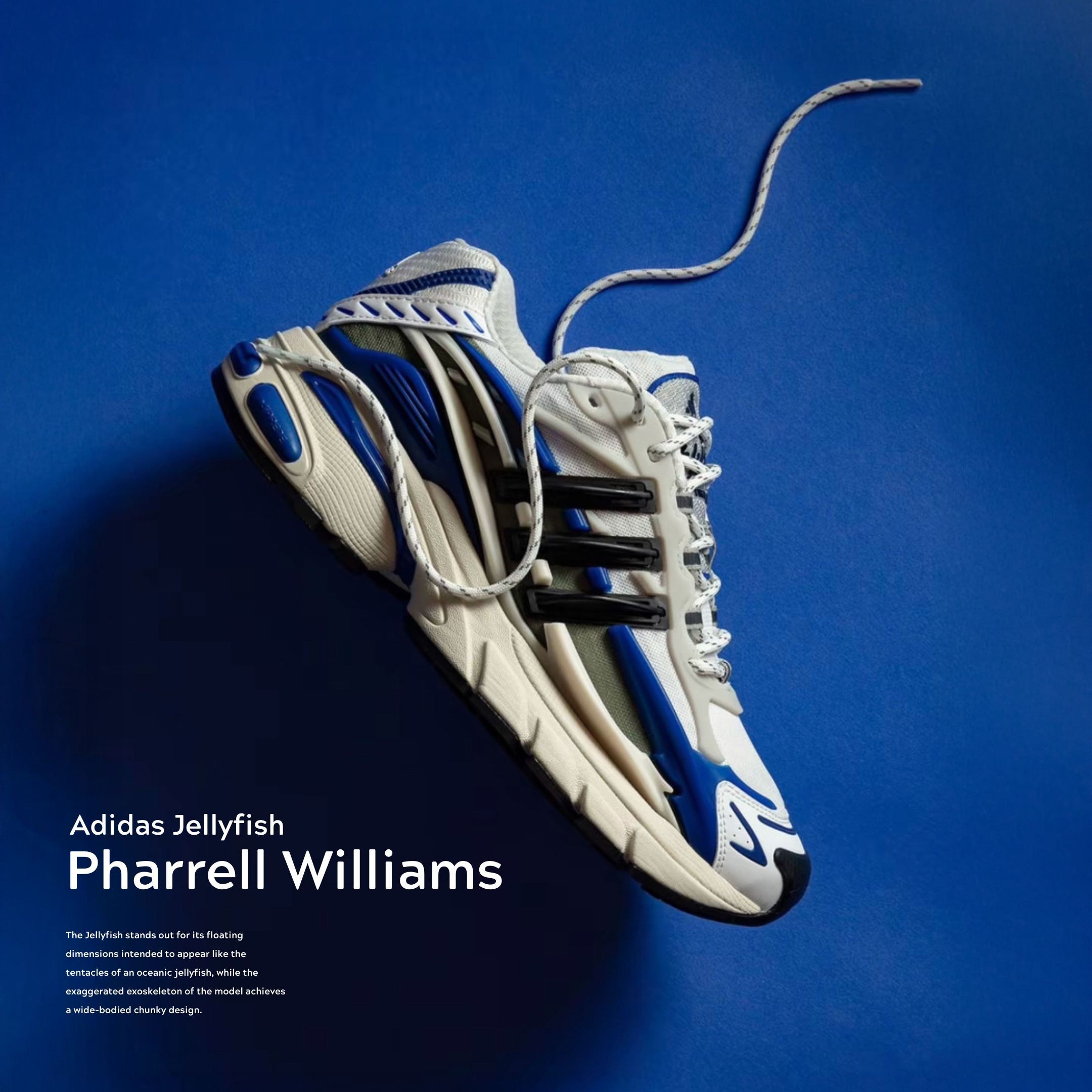 NICEDAY 代購 Pharrell Williams x Adidas Adistar Jellyfish 菲董 水母 聯名 水母鞋 藍 皇家藍 JP9263