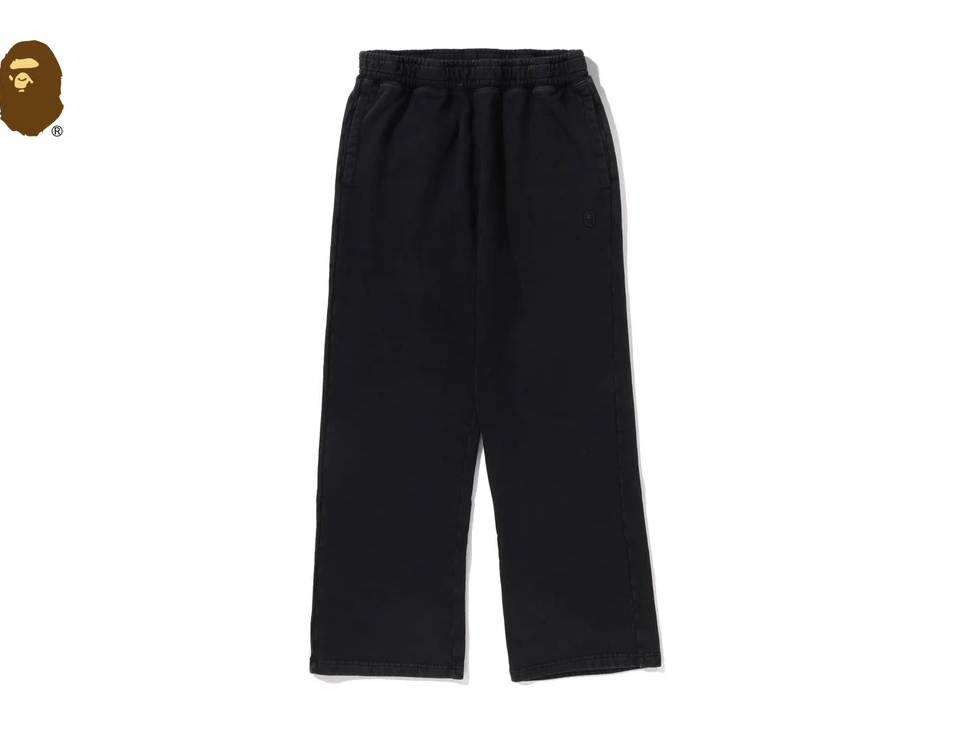 【BAPE男生】0221 發售 寬版 ONE POINT GARMENT DYE RELAXED FIT SWEATPANTS
