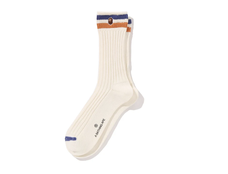 【BAPE配件】0221 發售CHUNKY RIBBED CREW SOCKS