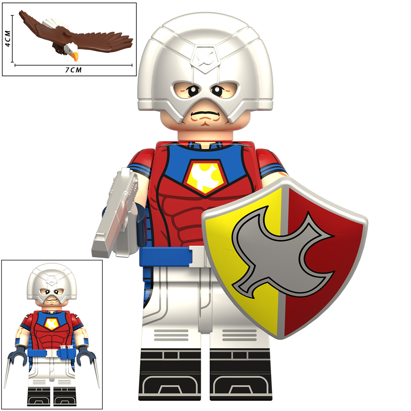 Peacemaker Custom Minifigures Minifigs fit Lego KT1079 XP587