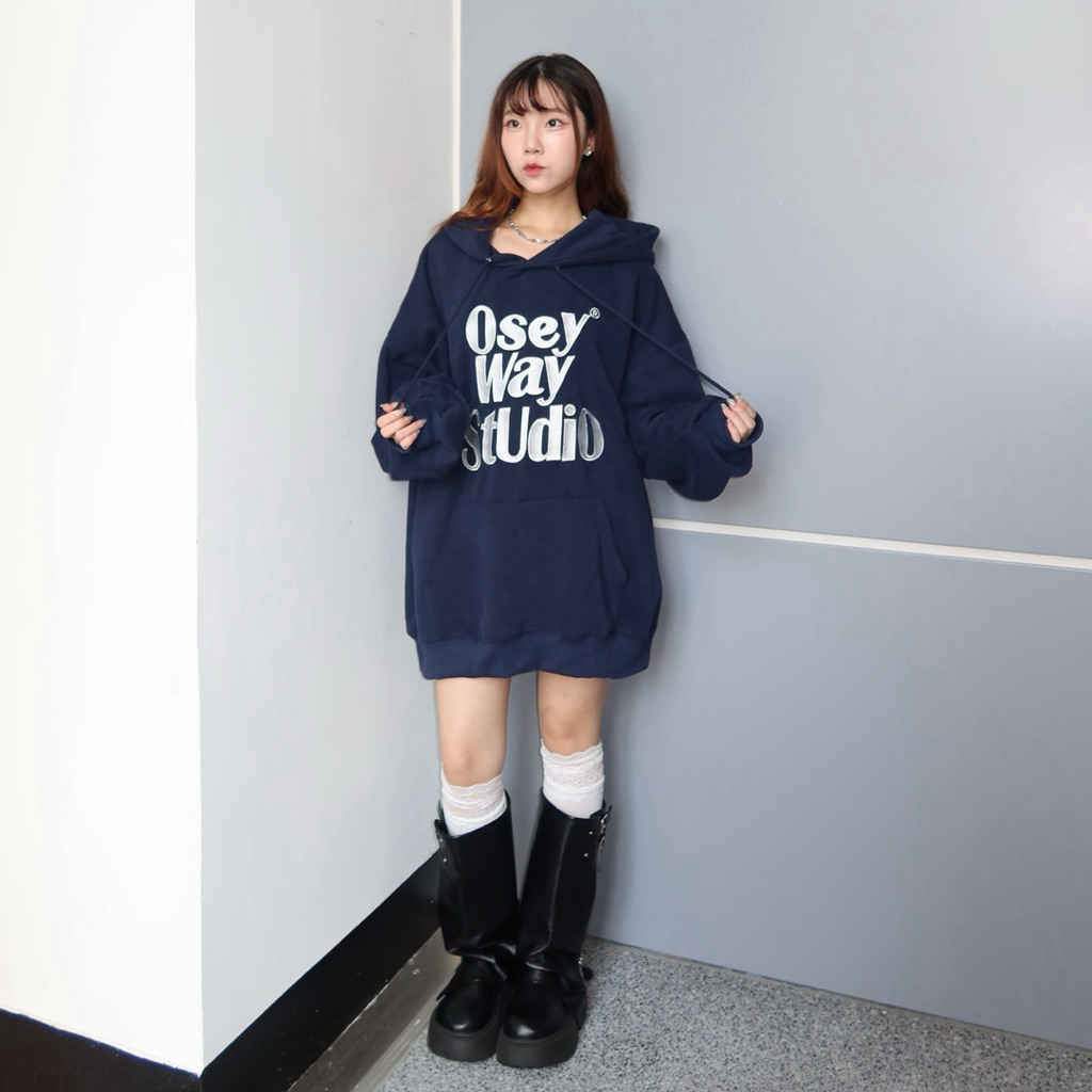 撞色顯眼🎡刺繡連帽寬鬆大帽Tee(7色)