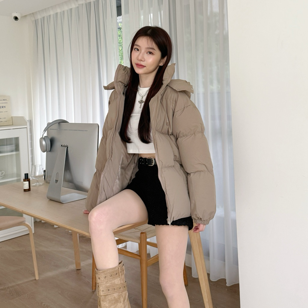 ”獨家自訂款”🍞霧感保暖鋪棉連帽麵包外套(6色)