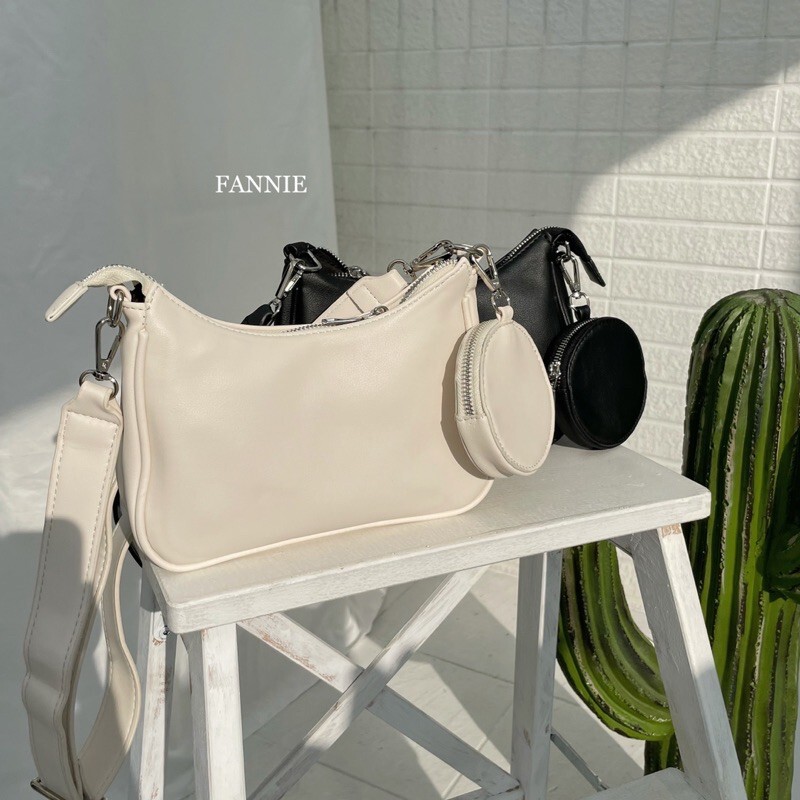 燒到闆娘都包色的軟皮革二合一半月包（附肩背/側背帶）