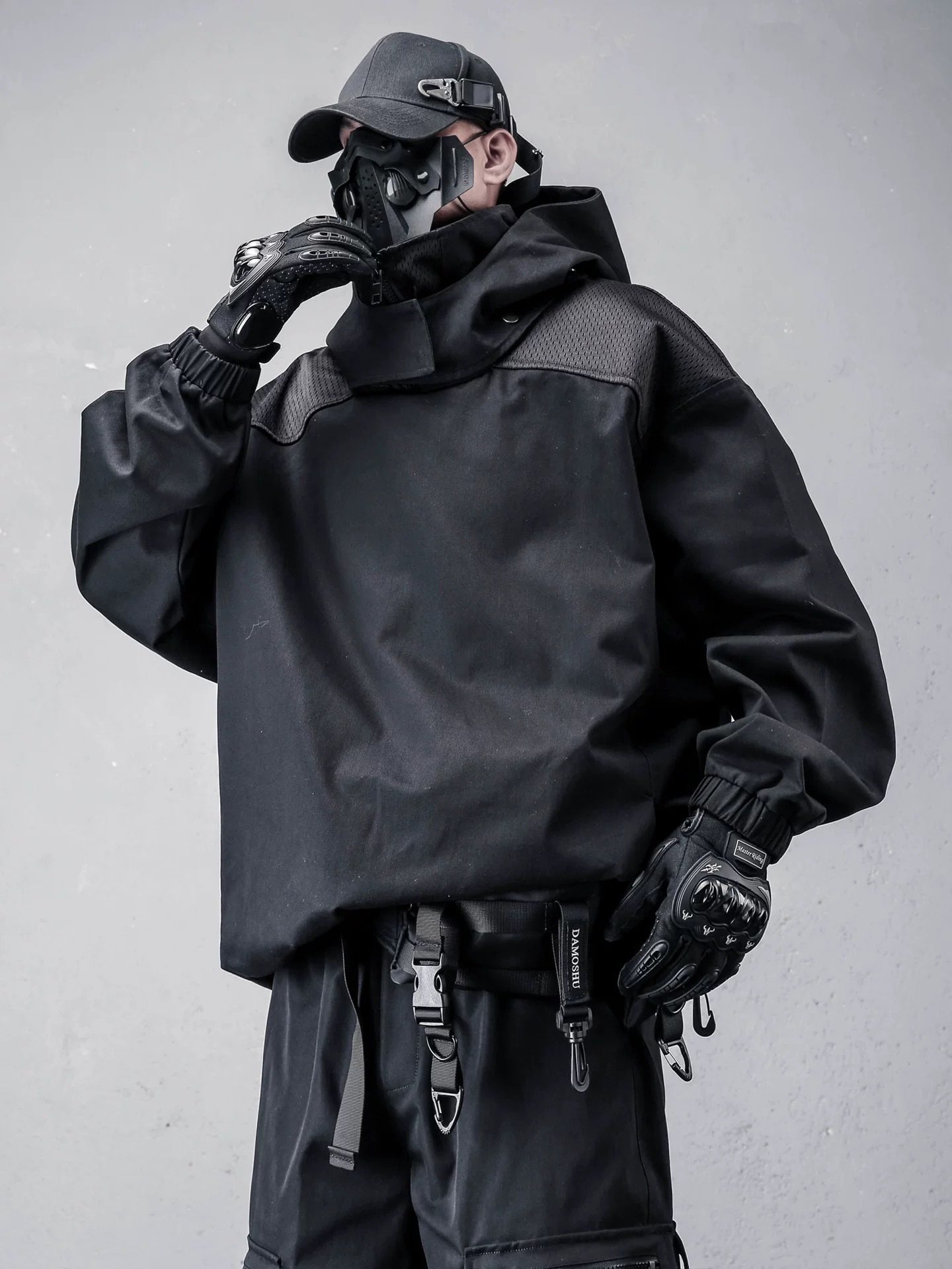 𝙏𝙀𝘾𝙃𝙒𝙀𝘼𝙍 機能重工忍者立領連帽外套