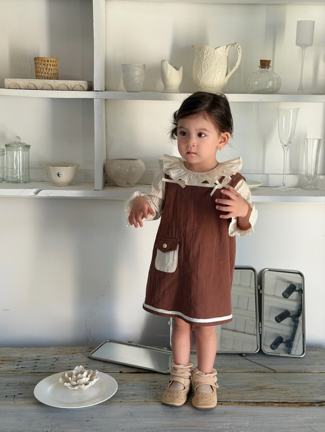 可可蝴蝶結背心裙