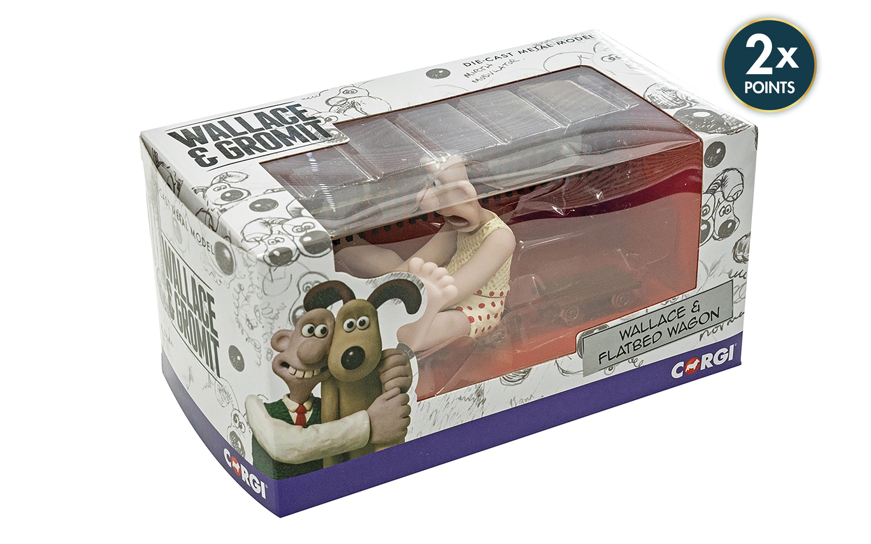 Corgi CC80604 華萊士與格羅米特——錯誤的褲子——華萊士與平板貨車