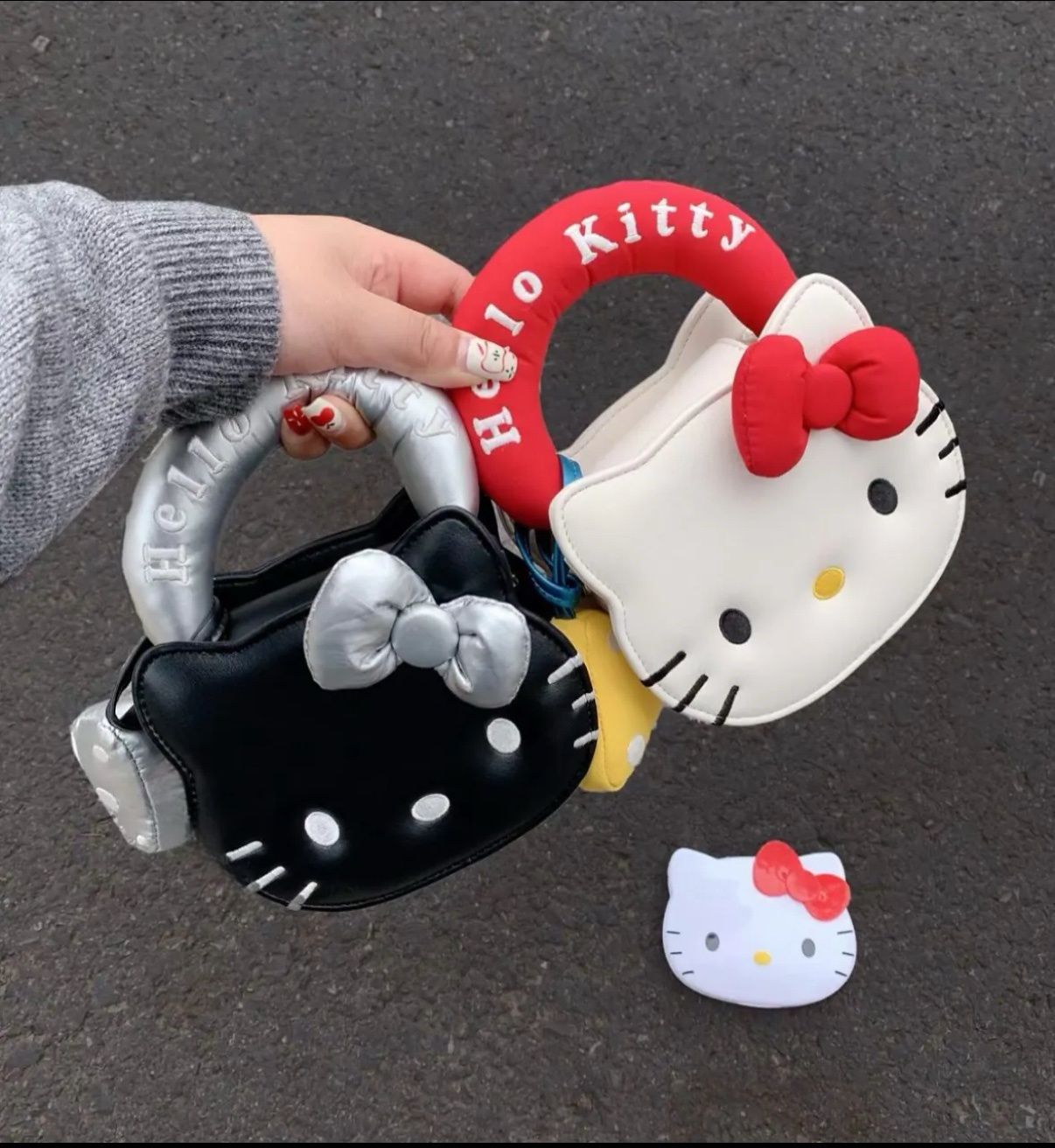 本週限時接單!! 三麗鷗 正版授權 Hello Kitty X TouTou 夾心餅乾鏈條包 皮革 手皮包 餅乾包 3色(任買兩件711免運)/預購