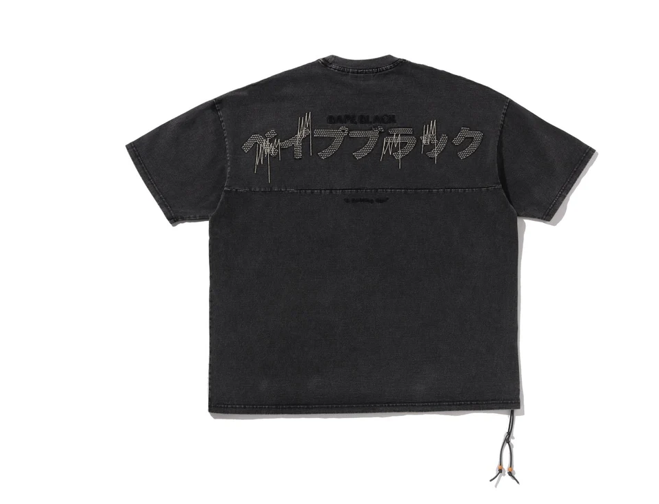 【BAPE BLACK】0221 發售 BAPE BLACK JAPANESE PATCH WASHED TEE