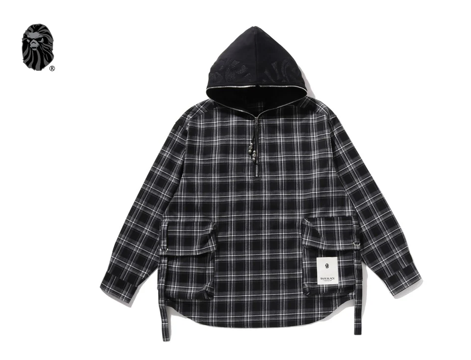 【BAPE BLACK】0221 發售 BAPE BLACK GRUNGE CHECKER SHIRT