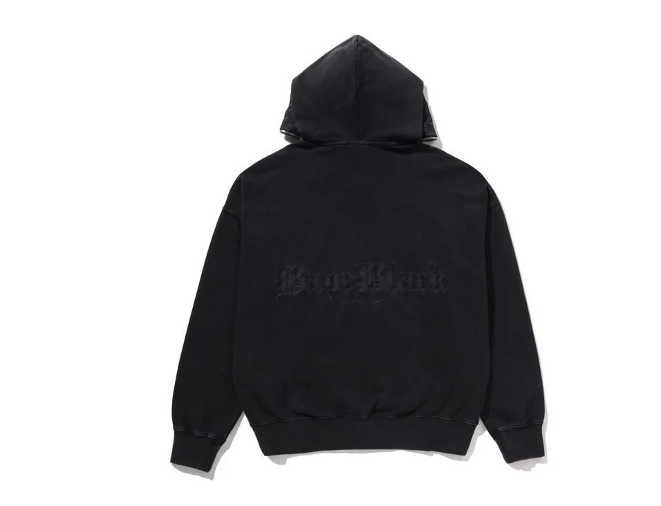 【BAPE BLACK】0221 發售 BAPE BLACK DUAL MAD FACE WASHED HOODIE