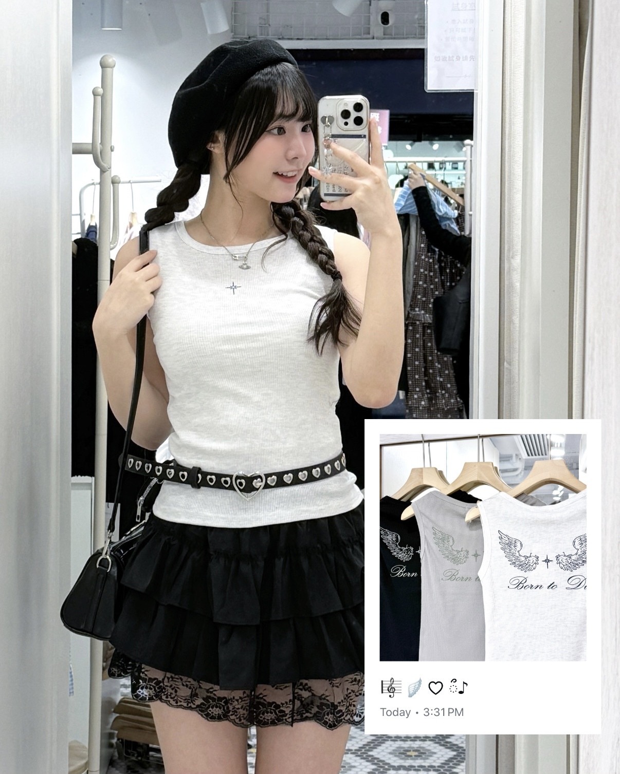 （3月韓國連線）V0139｜韓系cool++天使翼ִֶָ背心ଘ ੭ ✩‧₊˚