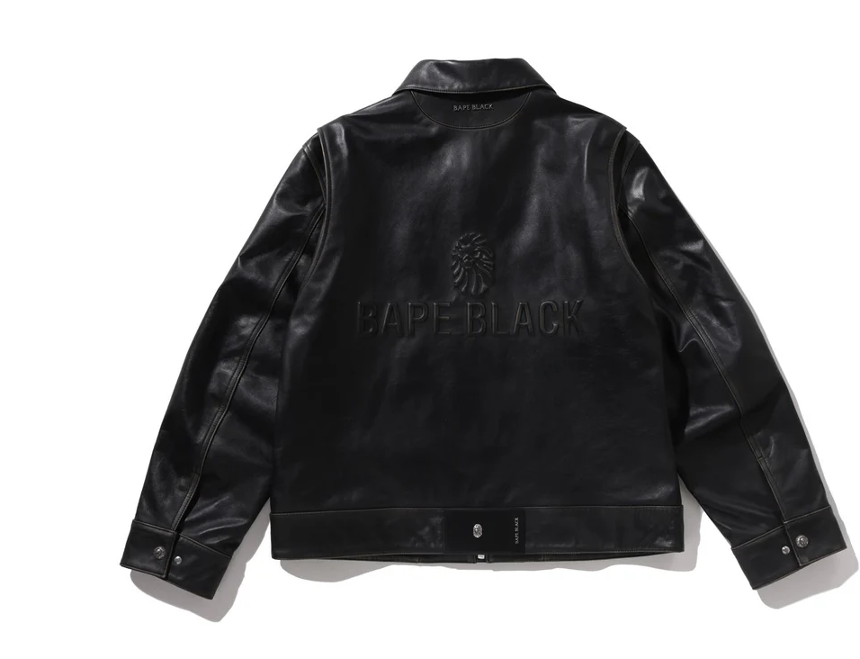 【BAPE BLACK】0221 發售 BAPE BLACK WASHED LEATHER BIKER JACKET