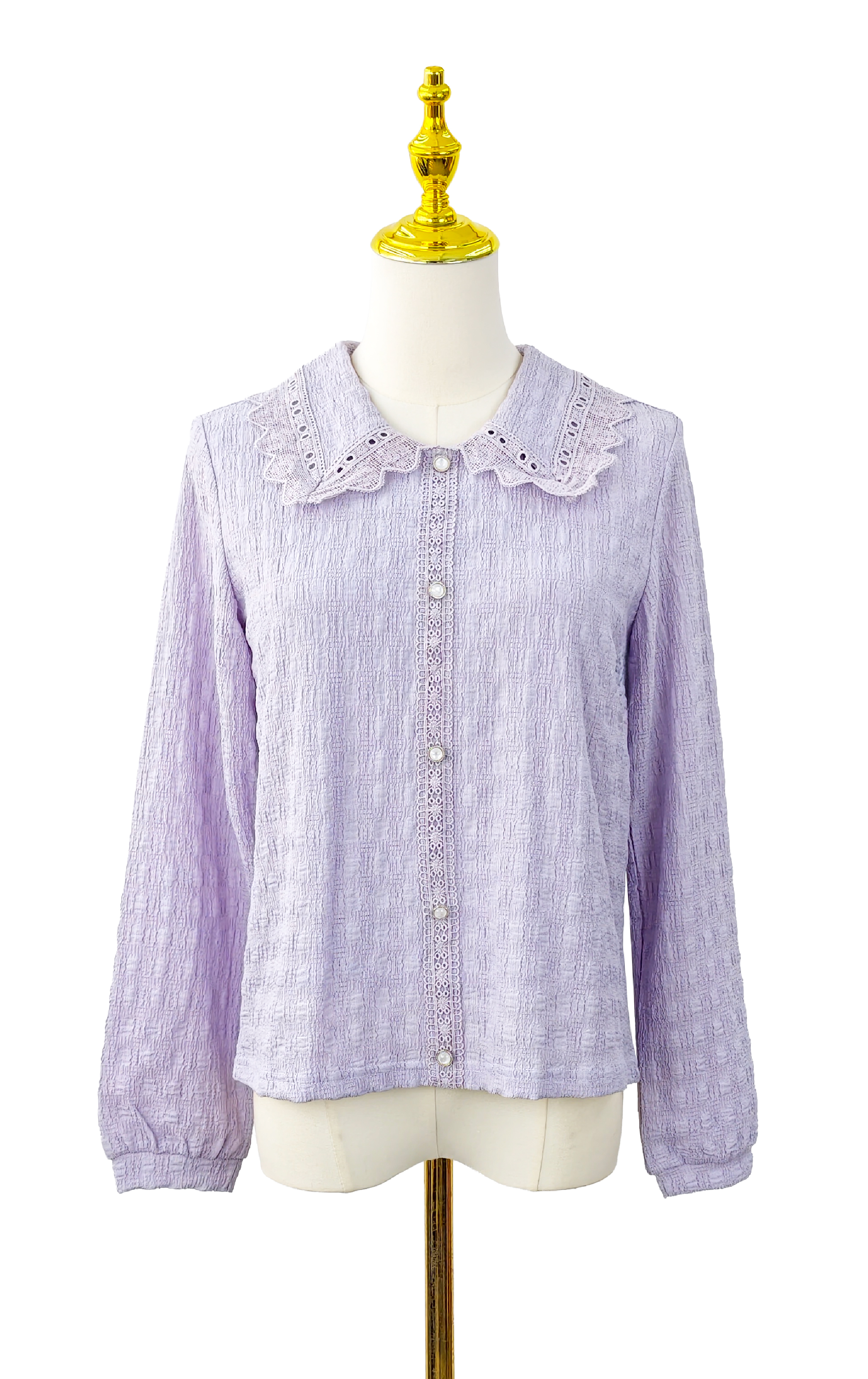 Lace Collar Shirt ST0884