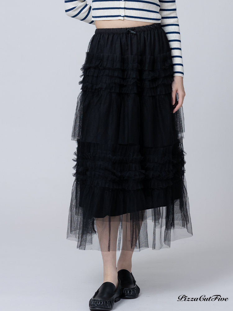 層次感蛋糕長紗裙 PizzaCutFive PCF262492003