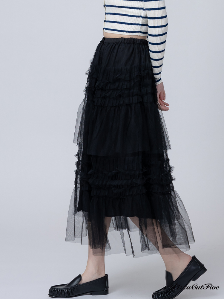 層次感蛋糕長紗裙 PizzaCutFive PCF262492003