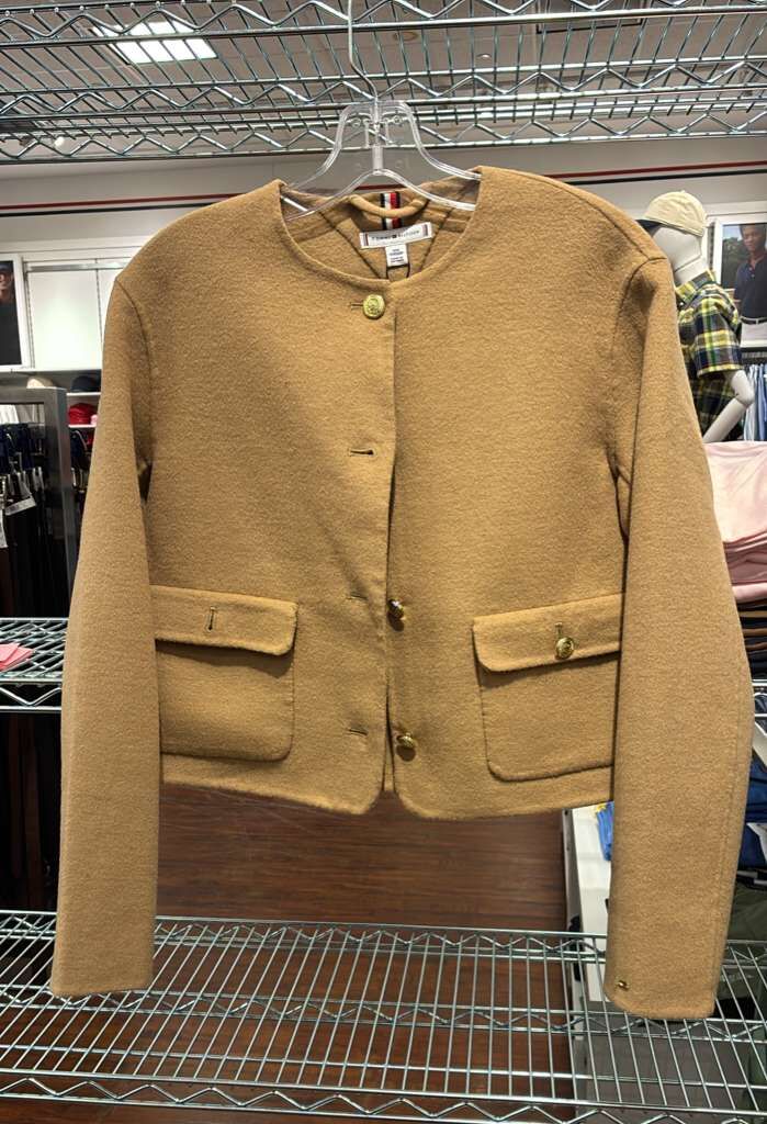 VO015 Tommy Hilfiger 雙袋開胸外套 啡色