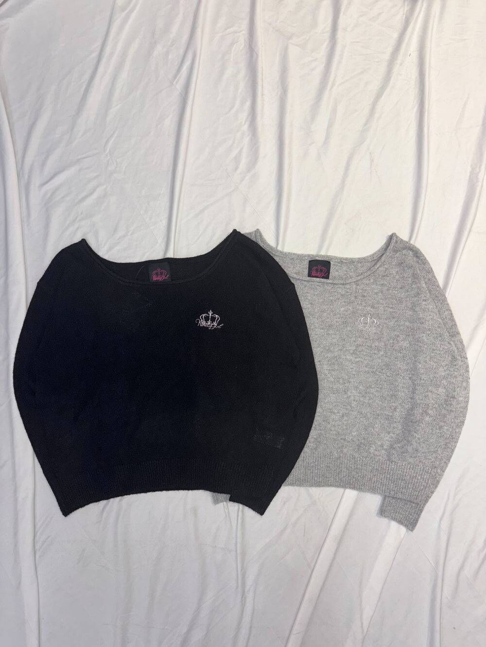 【9090 girl】0221 發售 Knit Off-shoulder Top