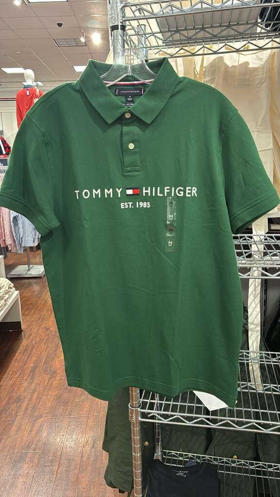 VO027 Tommy Hilfiger LOGO 綠色POLO TEE