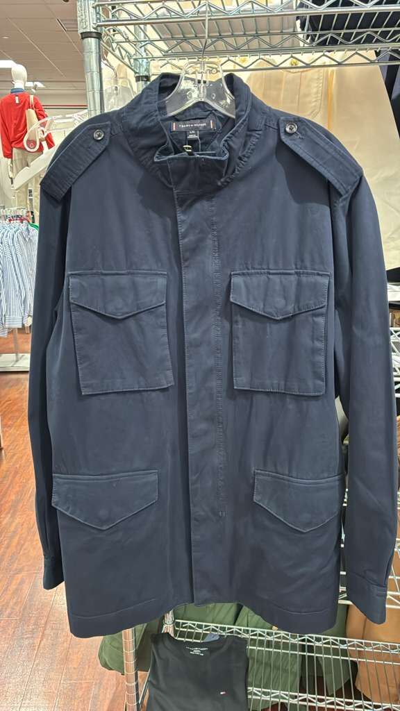 VO038 Tommy Hilfiger 拉鏈長袖外套 深藍色