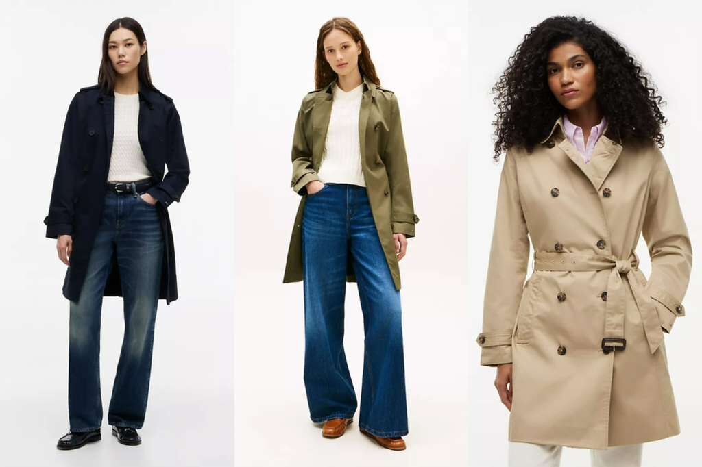 VO053 Tommy Hilfiger 收腰雙排外套