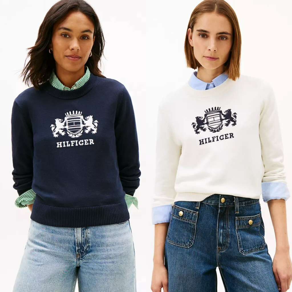 VO056 Tommy Hilfiger 經典LOGO學院衛衣