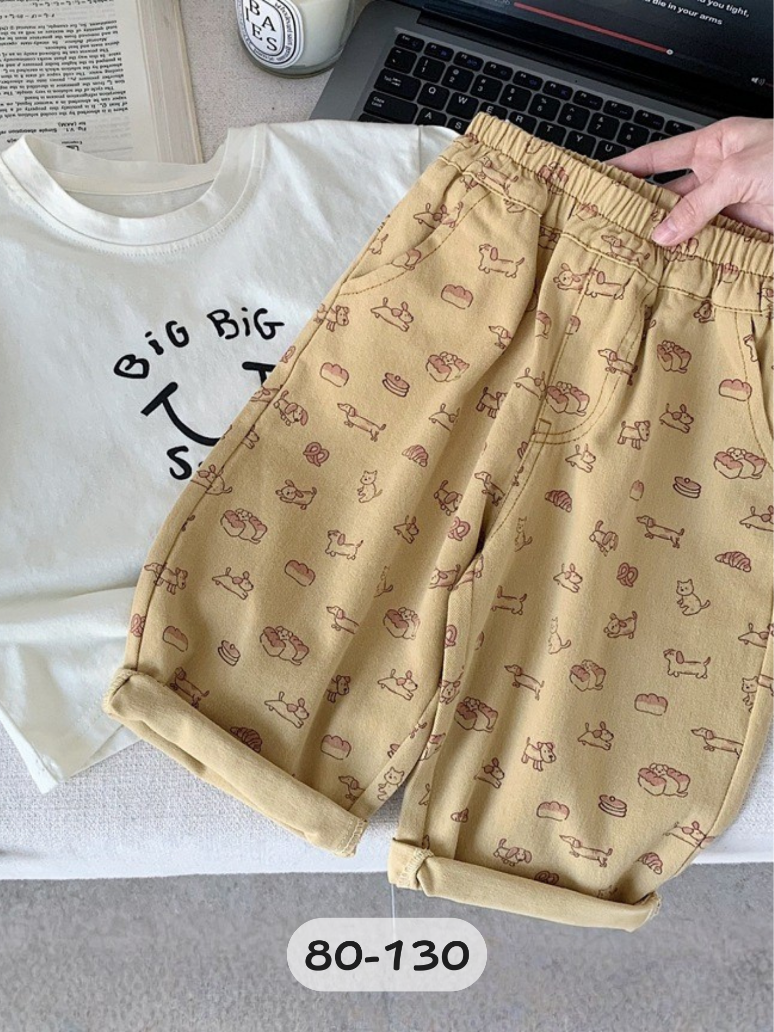 黃色麵包狗狗 長褲