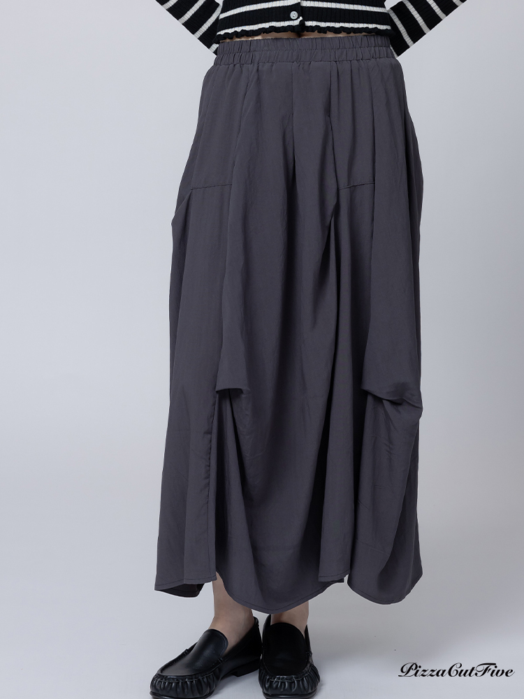 立體抓摺細節長裙 PizzaCutFive PCF262492001