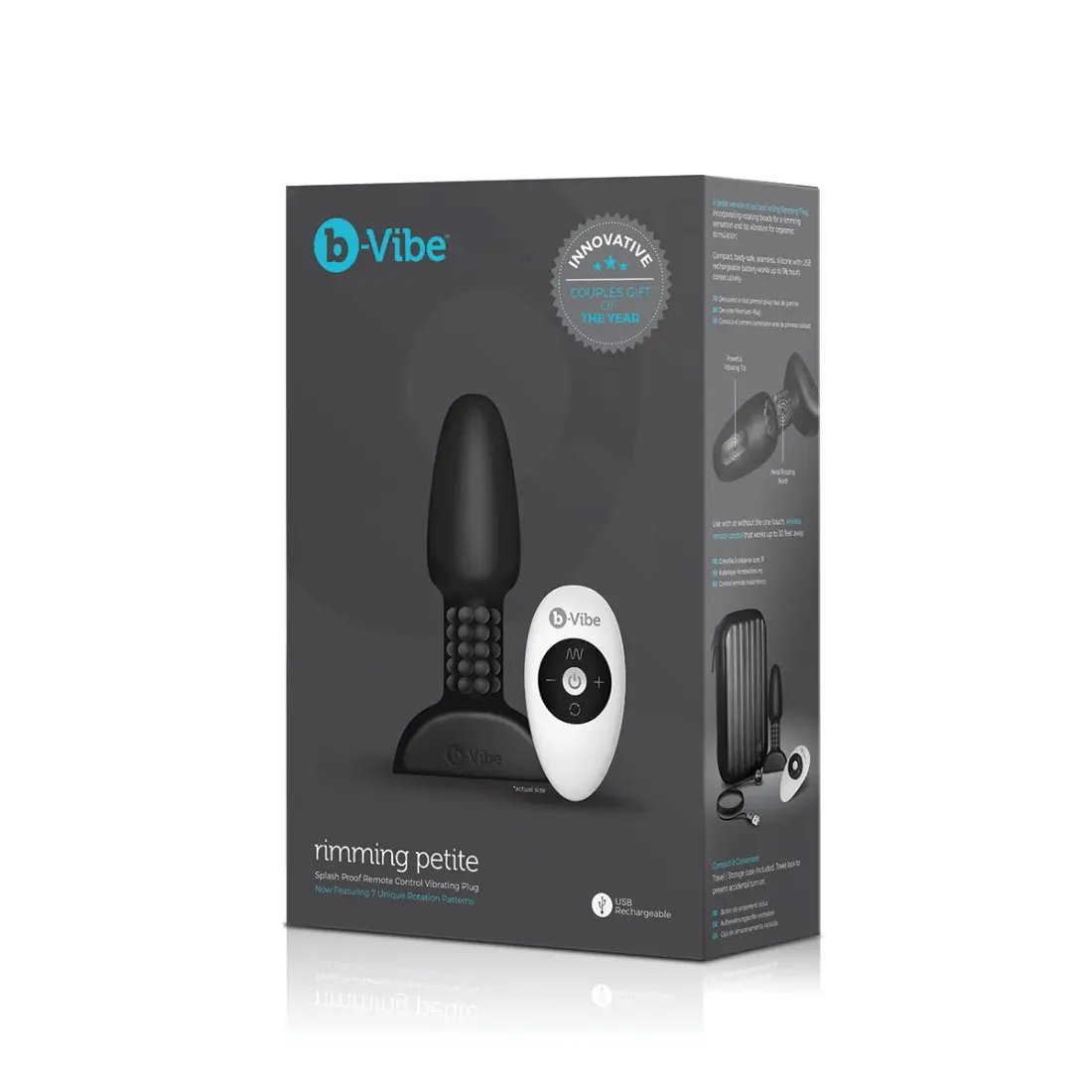 b-Vibe Rimming Petite 舌尖舔舐滾珠後庭按摩器