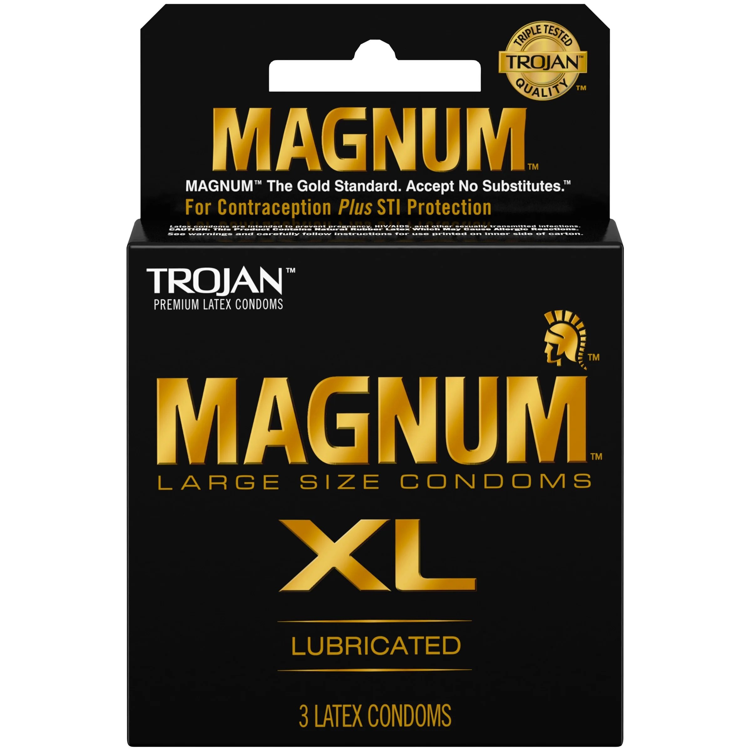 Trojan 戰神 Magnum 戰神密林 XL 加大碼乳膠安全套 3片裝