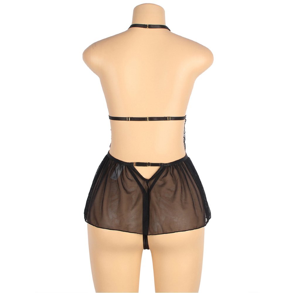 Garden Costume GB-788 可愛蝴蝶結設計 透視泰迪連身衣