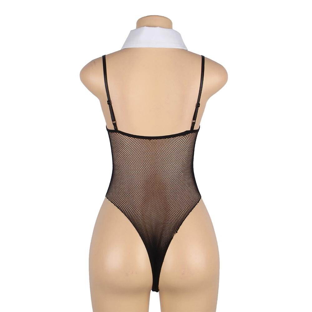 Garden Costume GB-790 誘惑漁網兔女郎 黑色