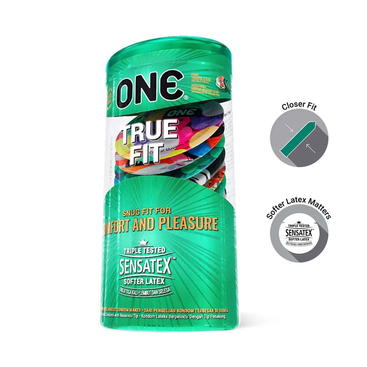 One True Fit 49 mm 絲滑安全套 12 片