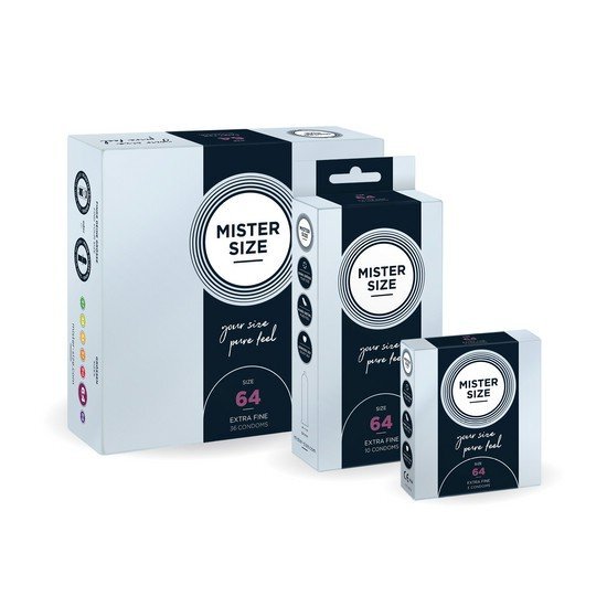 MISTER SIZE 64MM 乳膠安全套 (3片裝/10片裝/36片裝)