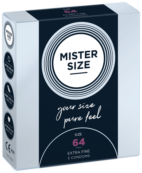MISTER SIZE 64MM 乳膠安全套 (3片裝/10片裝/36片裝)