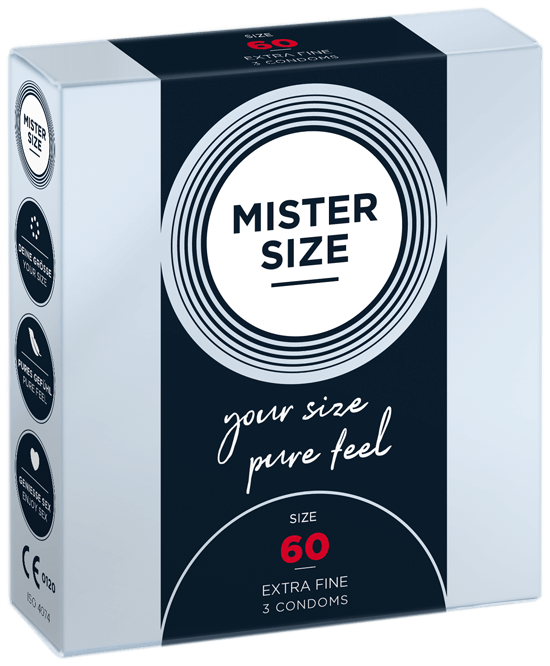 MISTER SIZE 60MM 乳膠安全套 (3片裝/10片裝/36片裝)