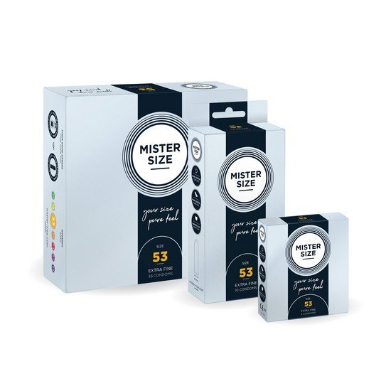 MISTER SIZE 53MM 乳膠安全套 (3片裝/10片裝/36片裝)