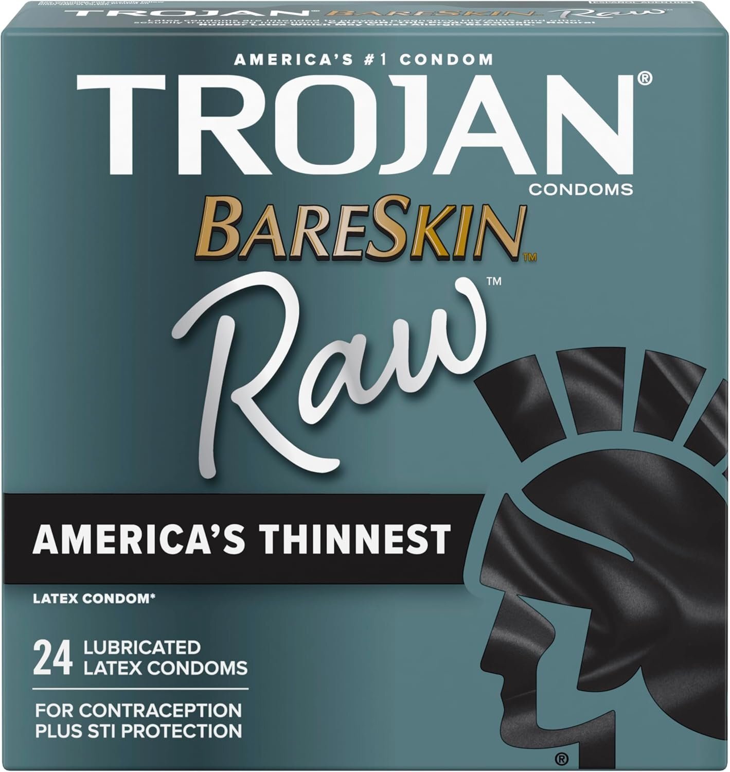 Trojan 戰神 Bareskin Raw 貼身乳膠安全套 24片裝