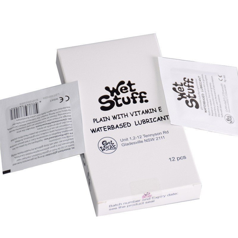 Wet Stuff 維他命E水性潤滑液 旅行便攜12片裝