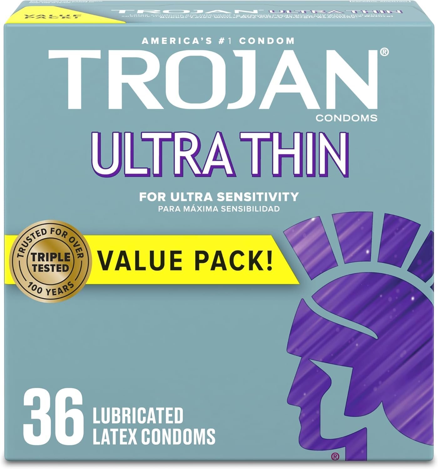 Trojan 戰神 Ultra Thin 超薄潤滑乳膠安全套 36片裝