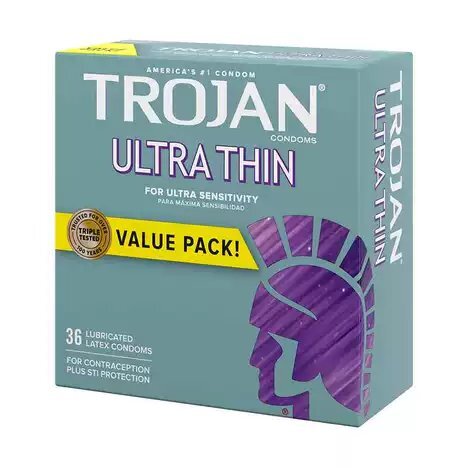 Trojan 戰神 Ultra Thin 超薄潤滑乳膠安全套 36片裝
