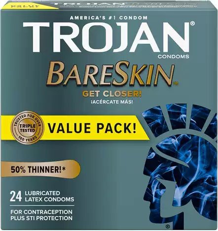 Trojan 戰神 Bareskin 超薄優質潤滑安全套 24片裝