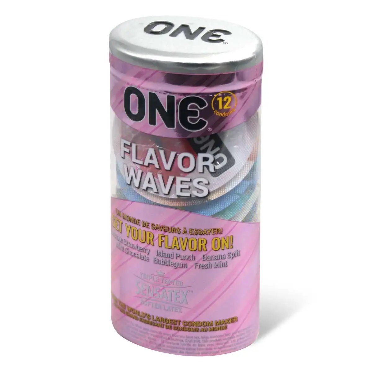 ONE FlavorWaves 什錦口味乳膠安全套 12 片裝