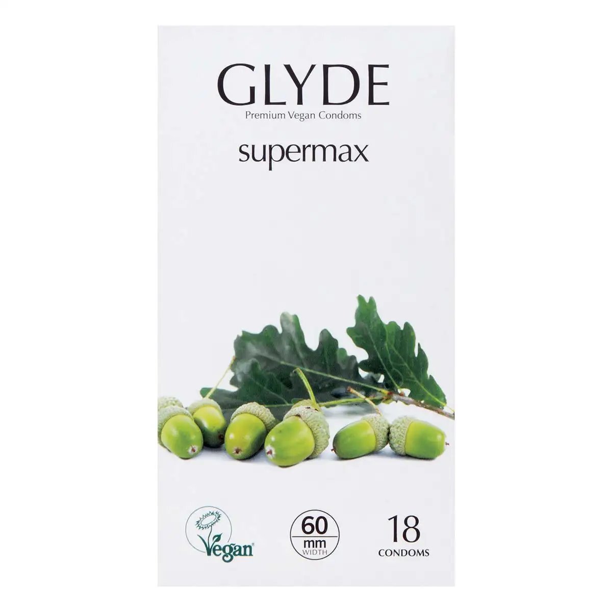 Glyde 格蕾迪 素食主義 加大碼 60mm 乳膠安全套 18片裝