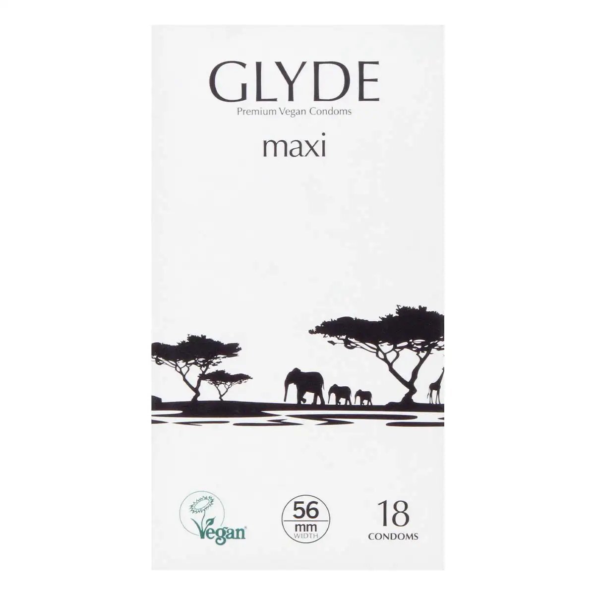Glyde 格蕾迪 素食主義 大碼 56mm 乳膠安全套  18片裝