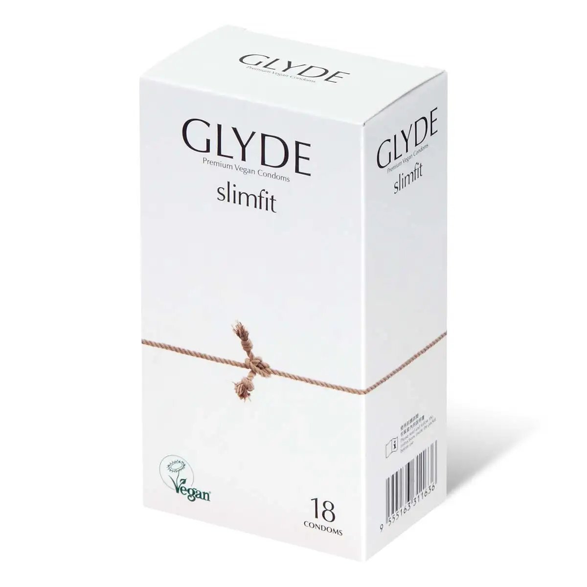 Glyde 格蕾迪 素食主義 緊身 49mm乳膠安全套 18片裝