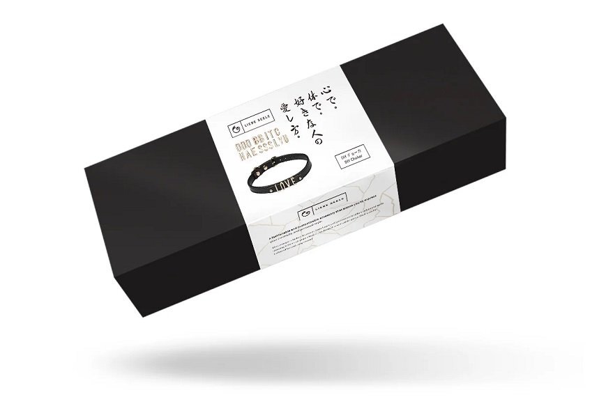 Liebe Seele 帶可拆卸字母項圈  黑色