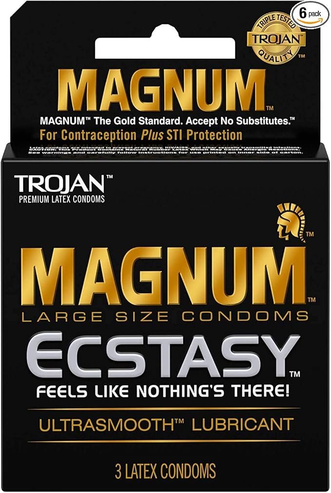 Trojan 戰神 Magnum Ecstasy 戰神密林狂喜 超光滑乳膠安全套 3片裝