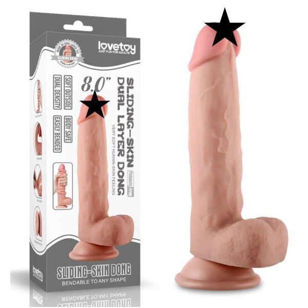 Lovetoy 皮革包 仿真皮膚假陽具 (7吋 / 8吋 / 9吋)